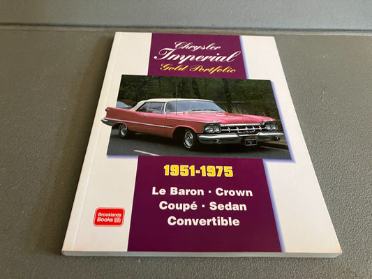 Livre Voiture Automobile Américaine Chrysler Imperial 1951 1975 Brooklands Books