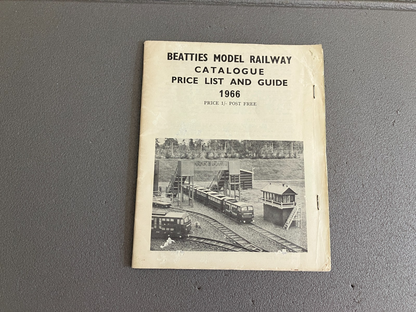 Livre Revue Modélisme Ferroviaire Catalogue Beatties Model Railway 1966