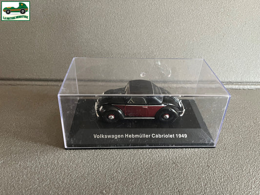 Voiture miniature VW Volkswagen Hebmuller Cabriolet 1949 Coccinelle Cox au 1/43