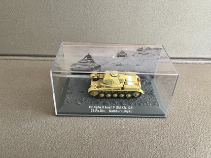 Miniature Militaire Char Tank Blindé Pz.Kpfw. II Ausf. F Altaya 1/72
