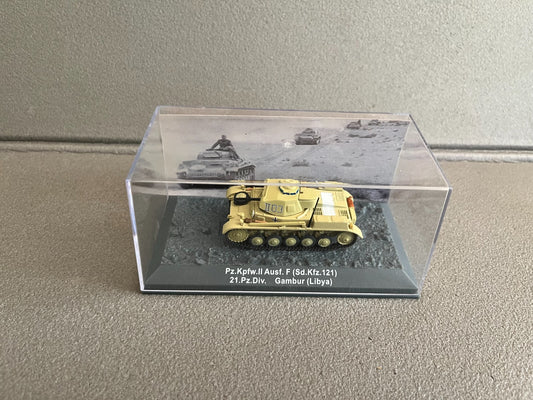 Miniature Militaire Char Tank Blindé Pz.Kpfw. II Ausf. F Altaya 1/72