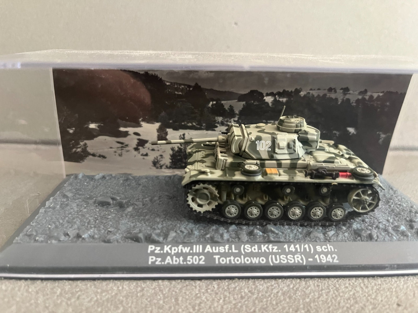 Miniature Militaire Char Tank Blindé Pz.Kpfw. III Ausf.L Sd.Kfz. 141 Altaya 1/72