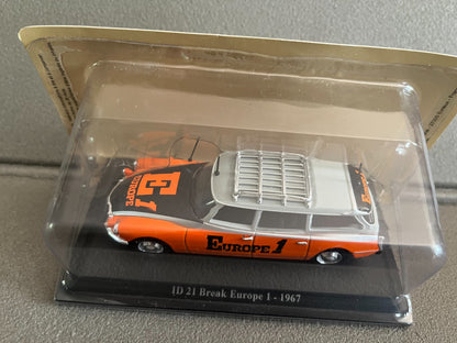 Voiture Miniature Citroen ID 21 Break Europe 1 1967 DS au 1/43