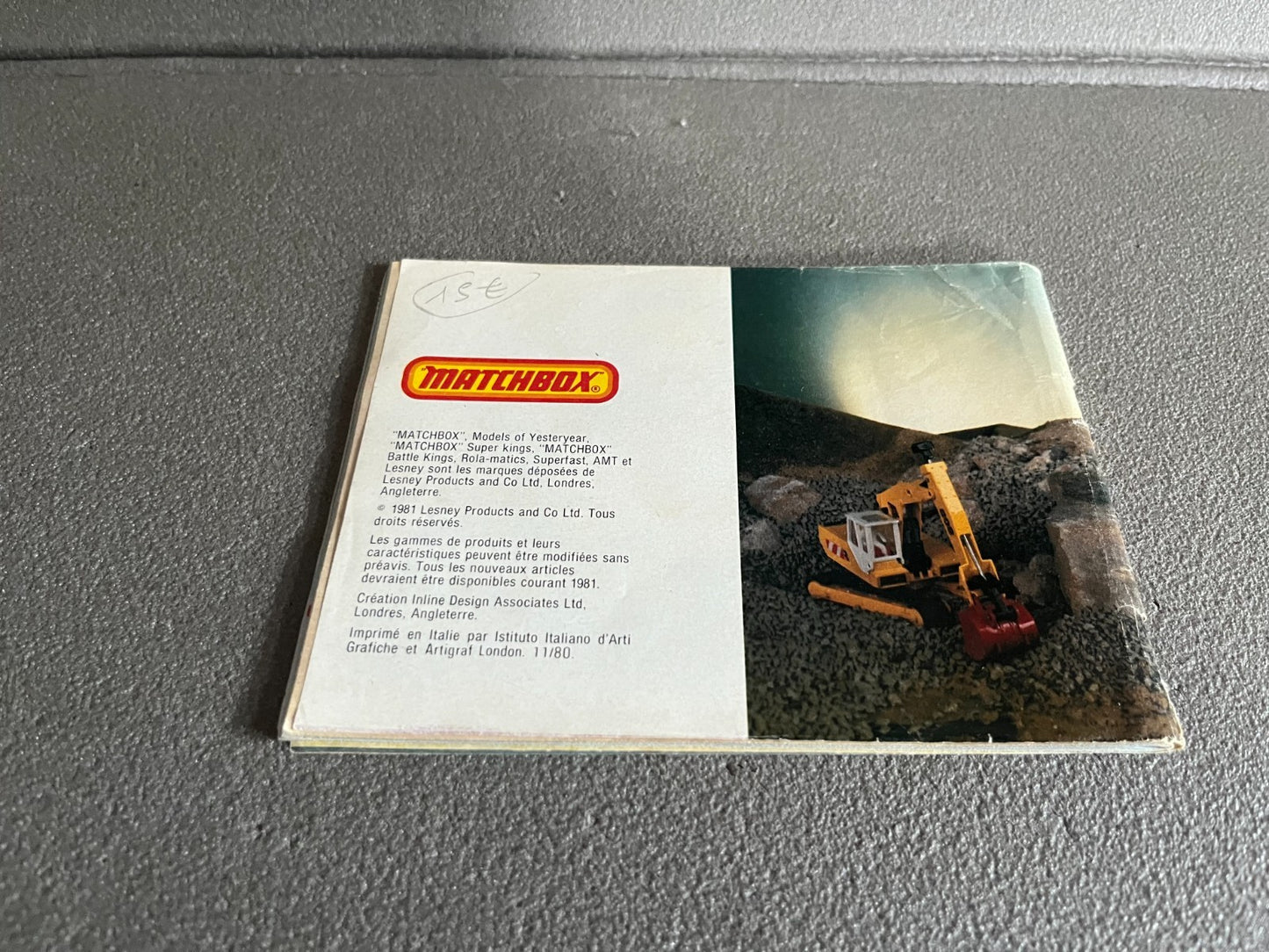 Ancien Dépliant Documentation Catalogue Jouet Voiture Matchbox 1981 1982