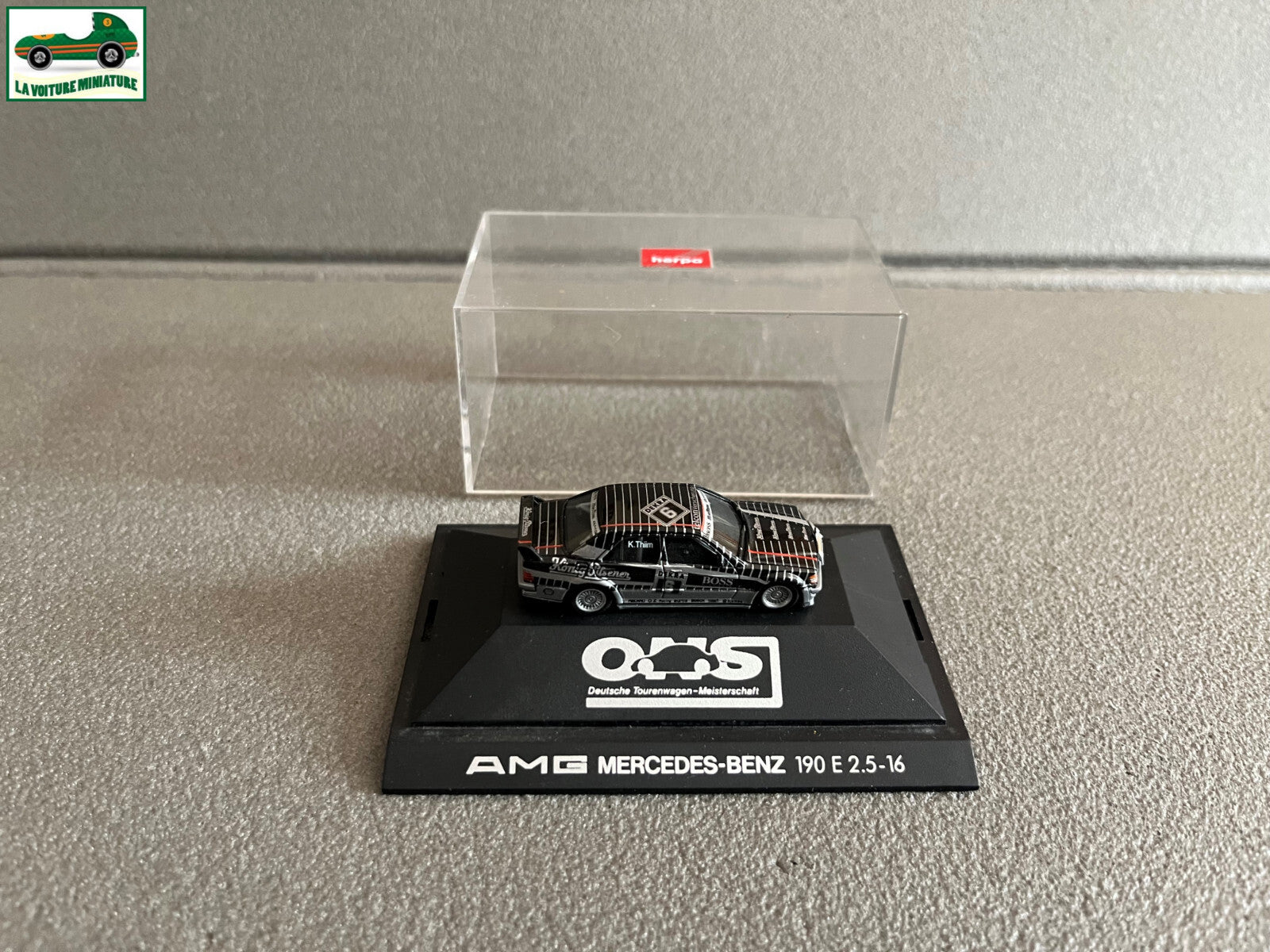 Voiture Miniature AMG Mercedes Benz 190 E Herpa au 1/87 HO