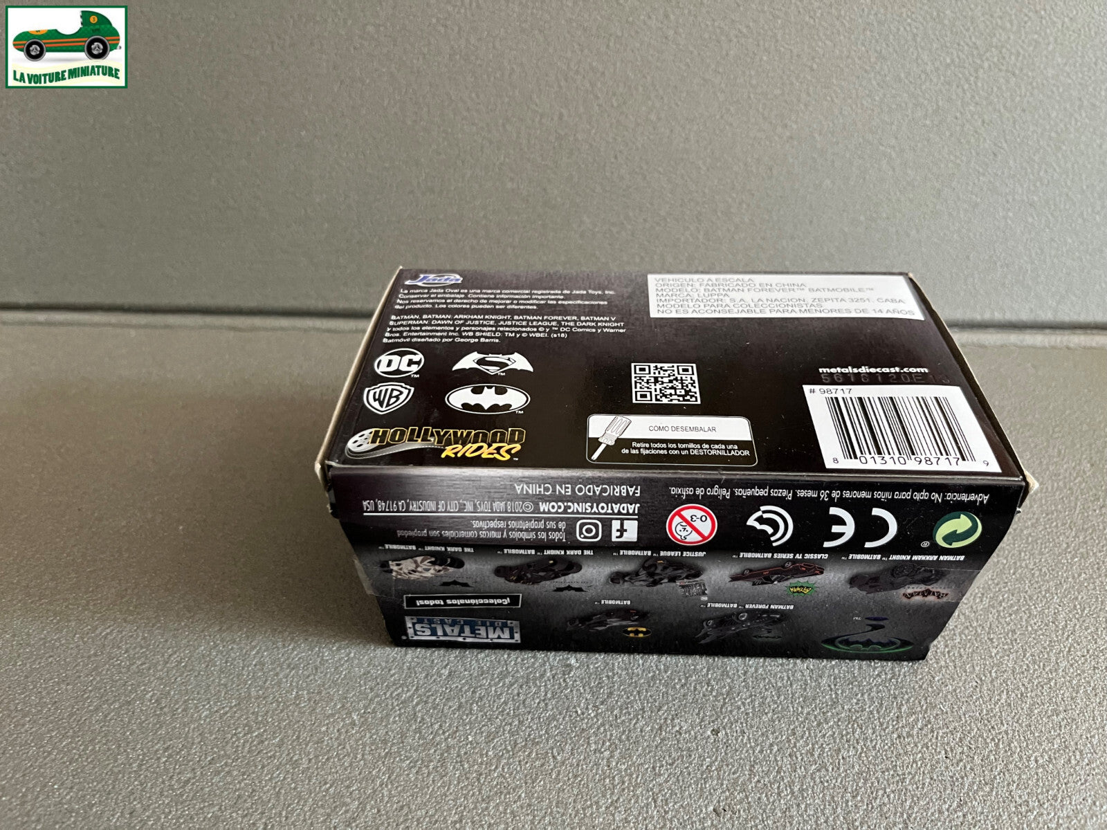 Voiture Miniature Batmobile Batman Forever Jada au 1/43