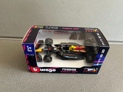 Voiture miniature Collection Formule 1 F1 Red Bull RB19 Miami GP Burago au 1/43