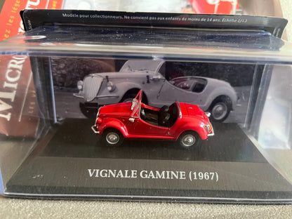 Voiture Miniature Vignale Gamine 1967 Micro-Voitures D'Antan Altaya 1/43