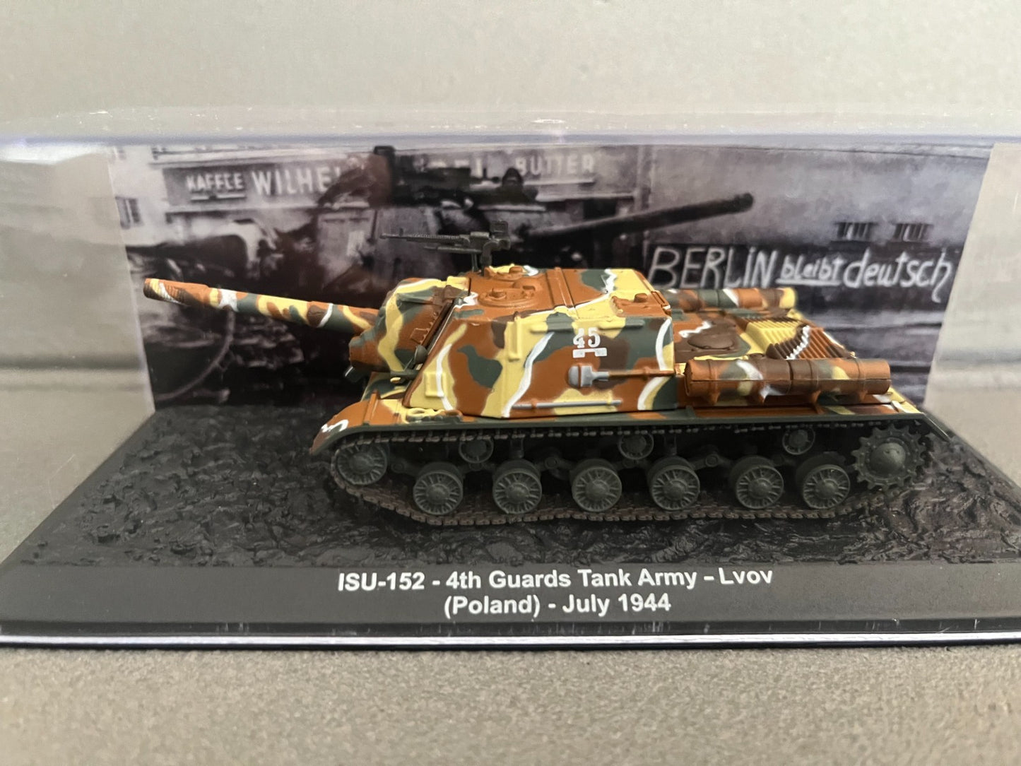 Miniature Militaire Char Tank Blindé ISU-152 4th Guards Lvov 1944 Altaya 1/72