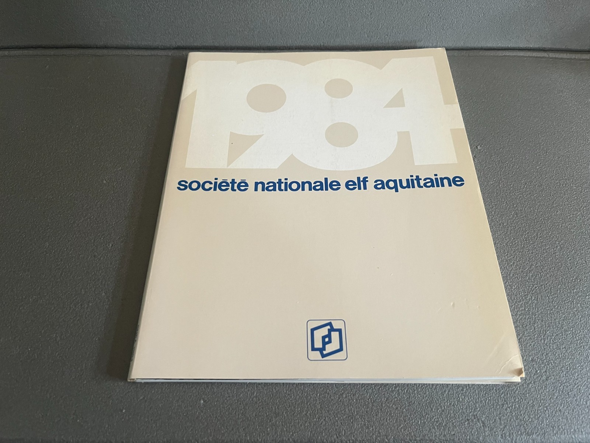 Livre Revue Automobile Pétrolier Elf Rapport Annuel 1984