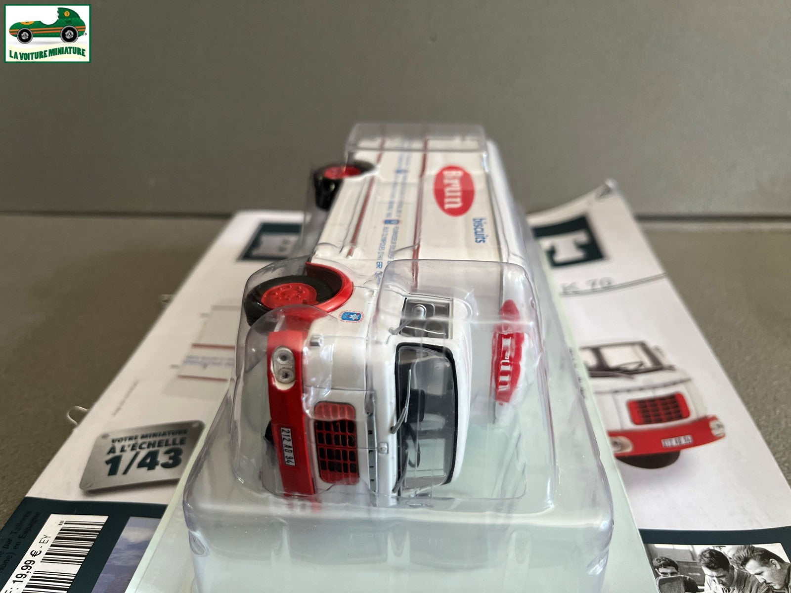 Voiture miniature Camion Berliet GAK 70 Brun Hachette 1/43