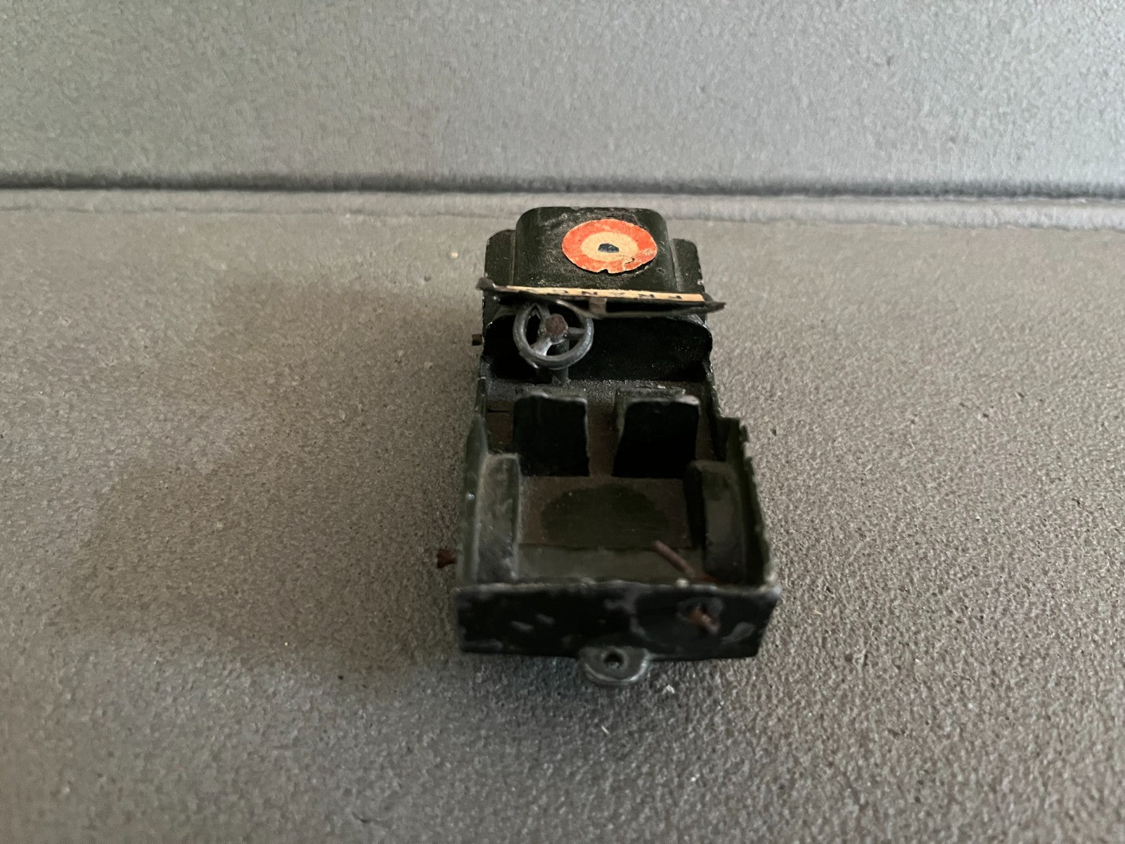 Rare Ancienne Voiture Miniature Militaire Jeep Willis Armée Française Zamak 1/43