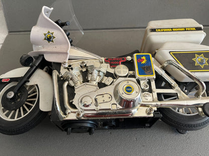 Jouet Ancien Plastique Moto Police California Highway Patrol Super 1500 Pile