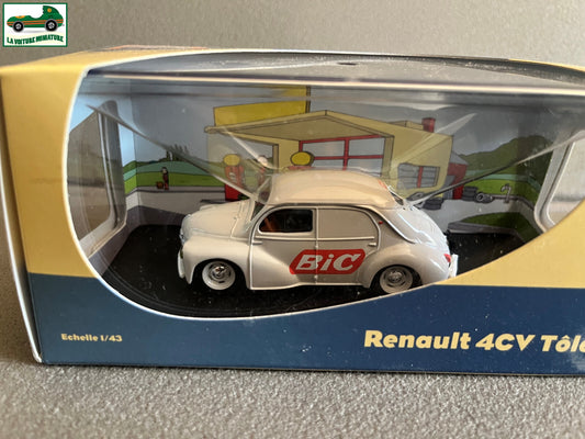 Voiture Miniature Utilitaire Renault 4cv Tolée BIC Atlas Eligor 1/43