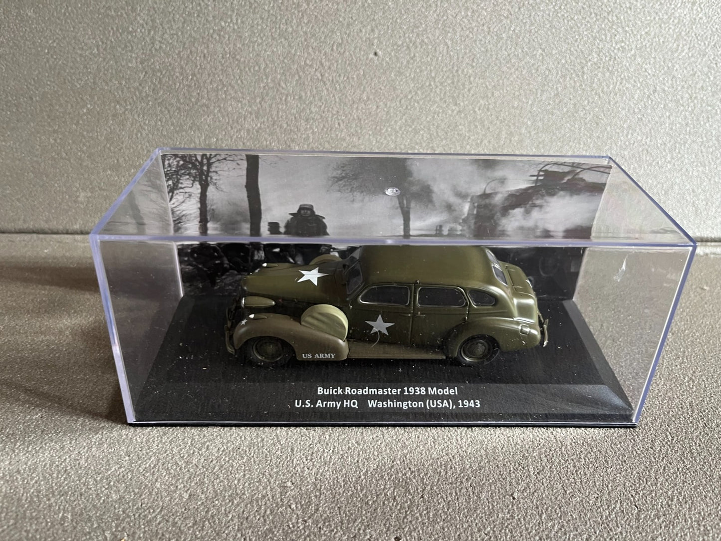 Voiture Miniature Militaire Buick Roadmaster 1938 Model US Army 1943 1/43