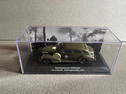 Voiture Miniature Militaire Buick Roadmaster 1938 Model US Army 1943 1/43