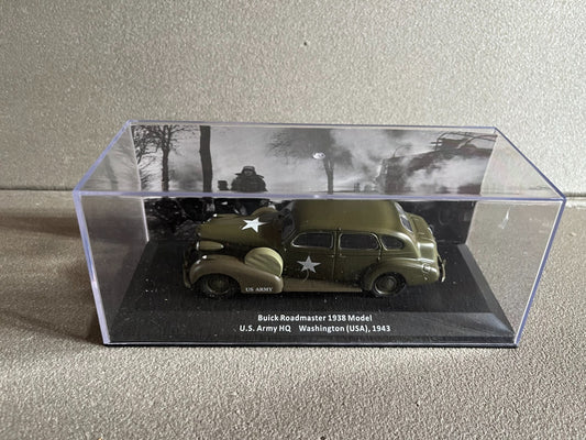 Voiture Miniature Militaire Buick Roadmaster 1938 Model US Army 1943 1/43