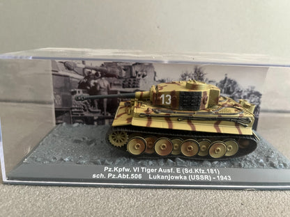 Miniature Militaire Char Tank Blindé Pz.Kpfw. VI Tiger I Ausf. E Altaya 1/72