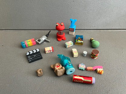 Vintage Lot de Gomme Collection 1980