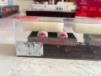 Voiture Miniature Camion Semi Remorque Mercedes Unimog Sinalco Brekina 1/87 HO