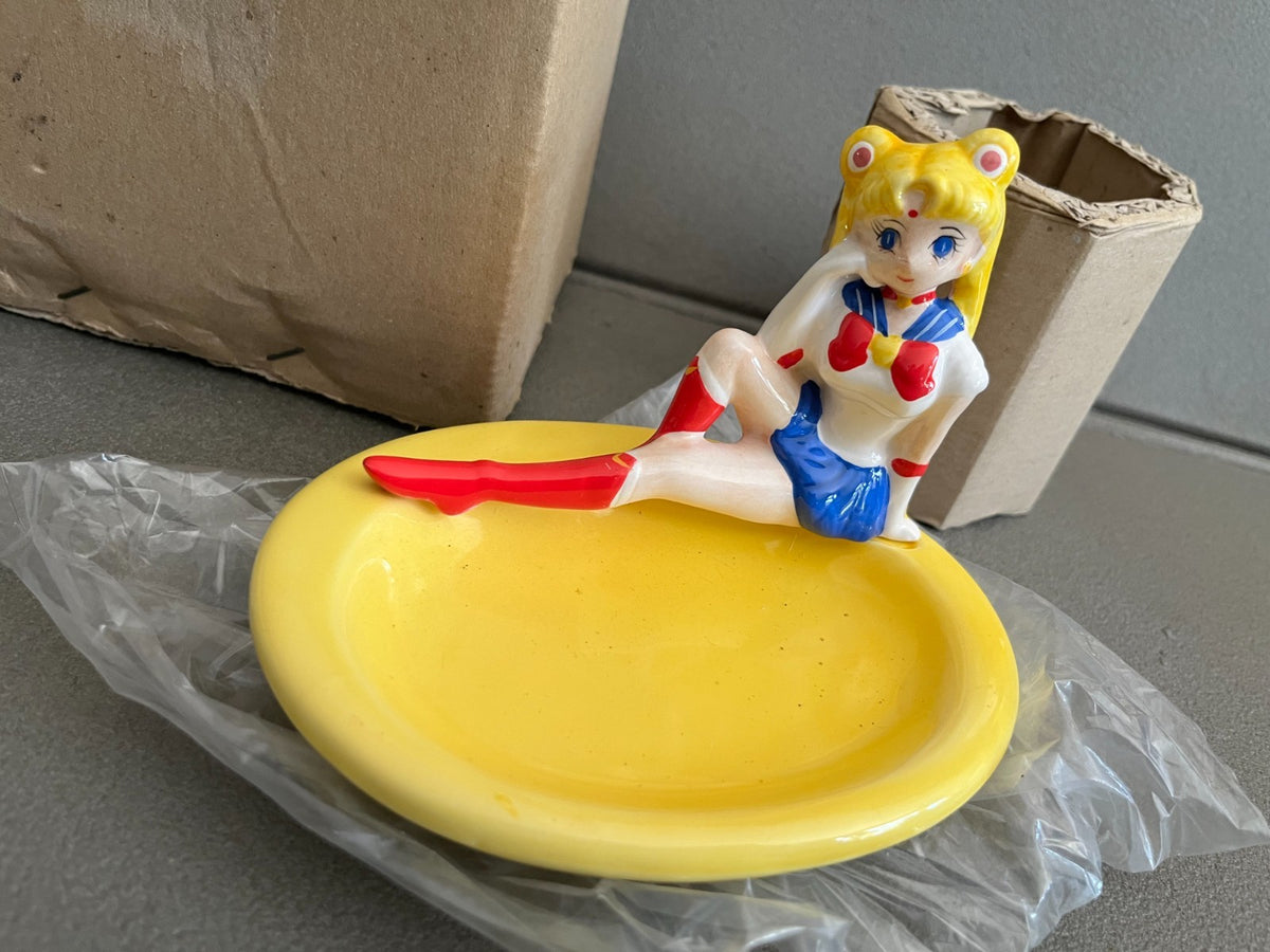 Rare Porte-savon Vide Poche Sailor Moon Céramique 1992 Anime Manga Collection