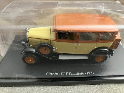 Voiture Miniature Citroen C4F Familiale 1931 au 1/43