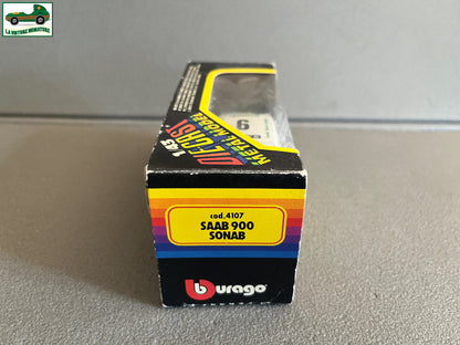 Voiture miniature Saab 900 Sonab cod. 4107 Burago au 1/43