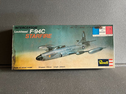 Maquette Militaire Avion Interceptor Lockheed F-94C Starfire Revell 1/53 1/56