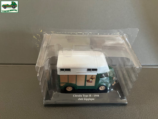Voiture Miniature Citroen Type H 1958 Club Hippique Eligor Hachette 1/43