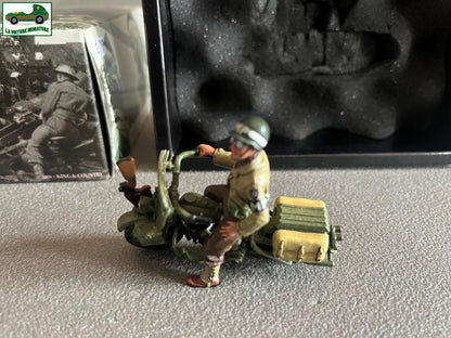 Miniature Militaire King & Country Moto Police US WWII Plomb 1/30 DD41