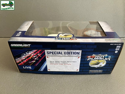 Voiture Miniature 2011 Ford Crown Victoria Police Terre Haute Greenlight au 1/24
