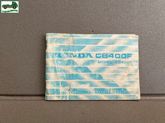 Ancien Dépliant Documentation Entretien Moto Honda CB400F