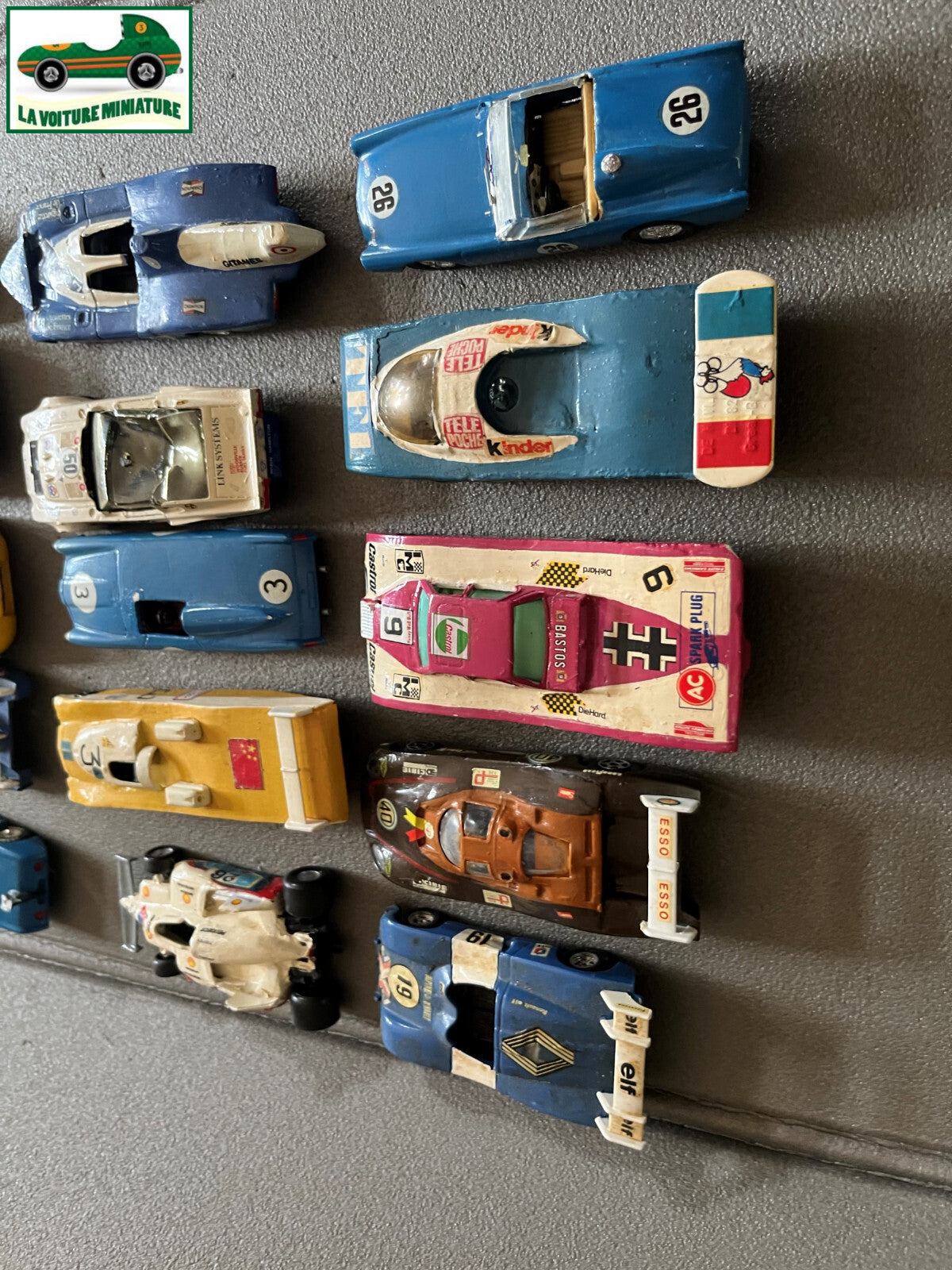 Miniature Lot 15 Voiture Modifiées Repeinte Kit monté  1/43 Défauts Pièces HS