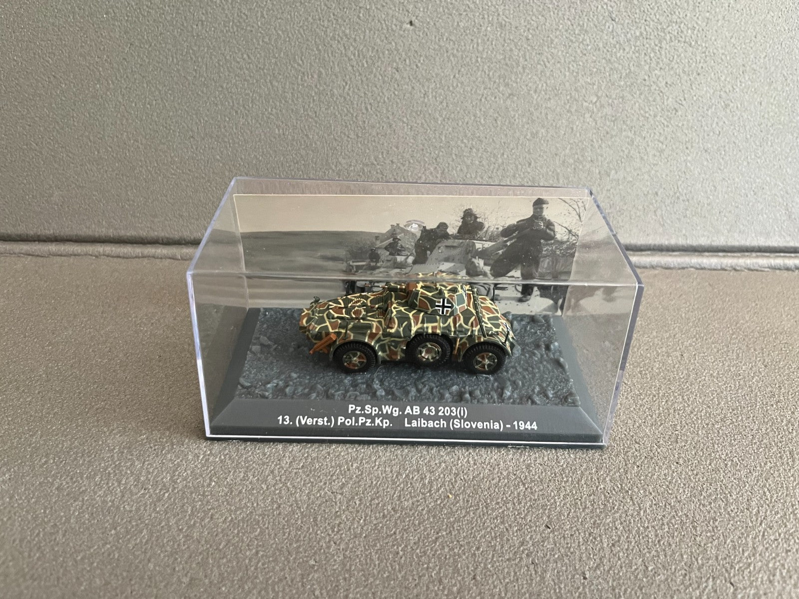 Miniature Militaire Char Tank Blindé Pz.Sp.Wg. AB 43 203 (i) Altaya 1/72