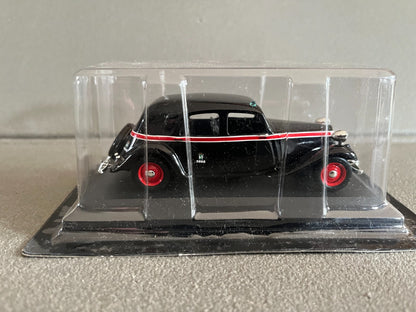 Voiture Miniature Citroen Traction 11 Madrid 1955 Taxi Du Monde au 1/43 Altaya