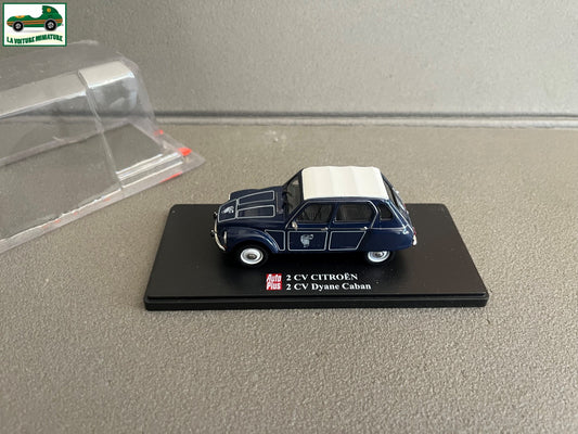 Voiture miniature Citroen 2cv 2 cv Dyane Caban Auto Plus Hachette 1/43