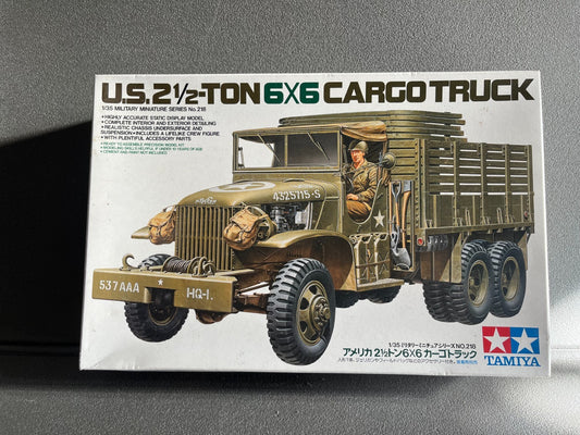 Maquette Militaire Blindé Figurine Soldat U.S. 6X6 Cargo Truck Tamiya 1/35