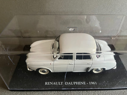 Voiture miniature Renault Dauphine 1961 au 1/24