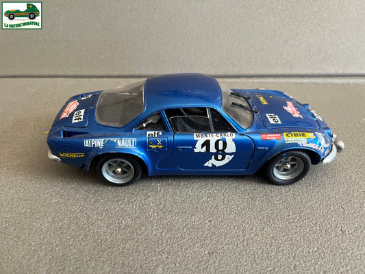 Voiture miniature Renault alpine Rallye Monte Carlo Macadam 1/20 Défauts
