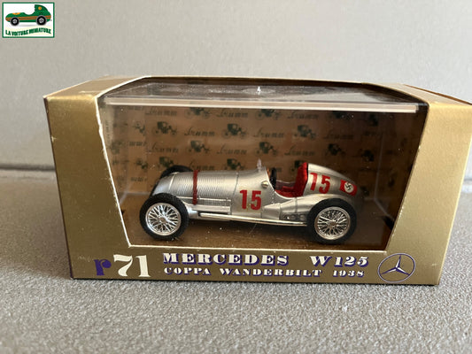 Voiture Miniature Mercedes W125 Coppa Wanderbilt 1938 Brumm au 1/43