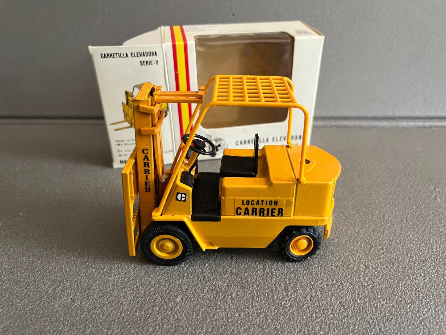 Miniature Véhicule Chantier Chariot Elevateur Caterpillar 215 Joal 1/25