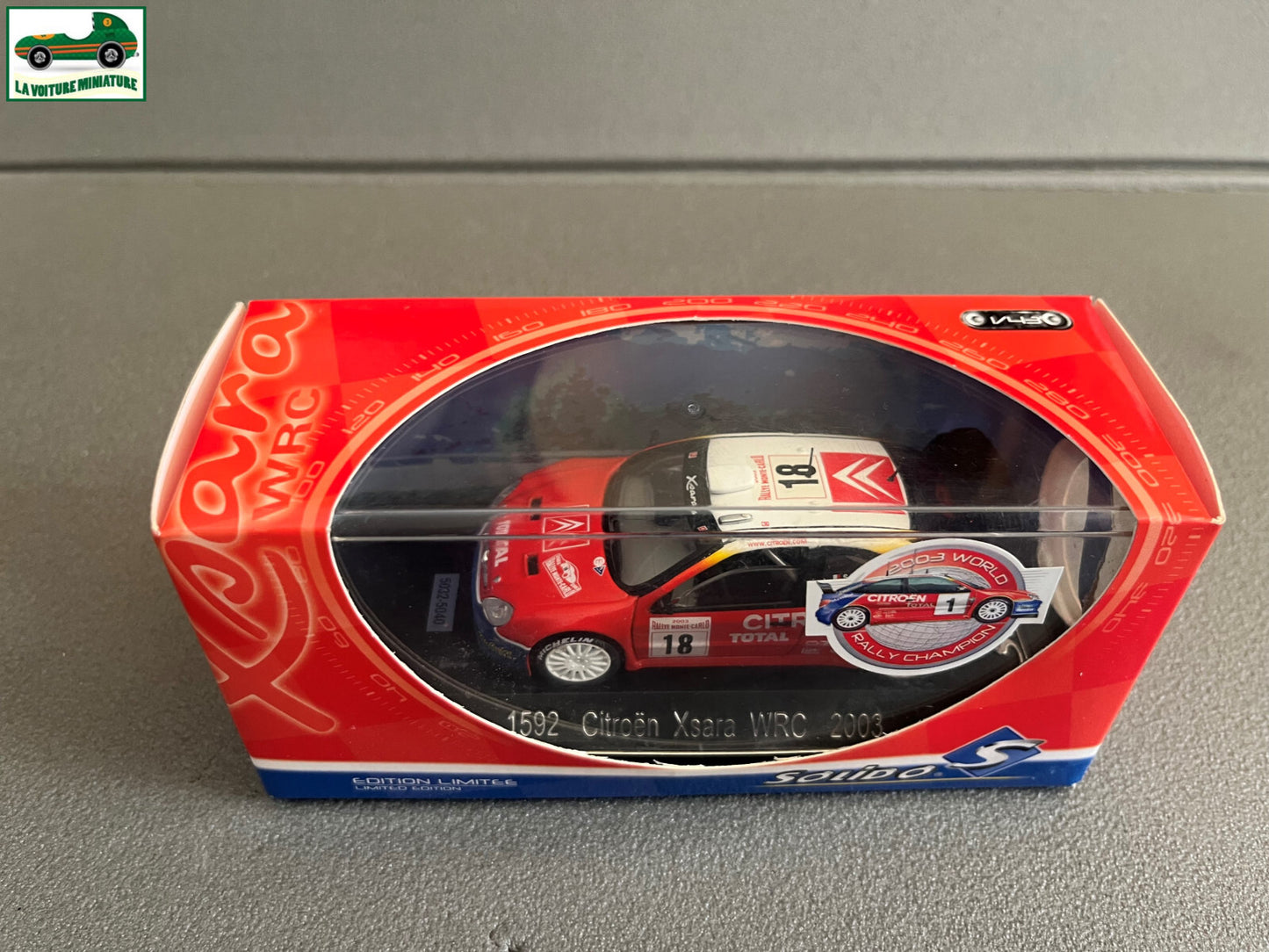 Voiture miniature Citroen Xsara WRC 2003 1592 Rallye Monte Carlo Solido au 1/43