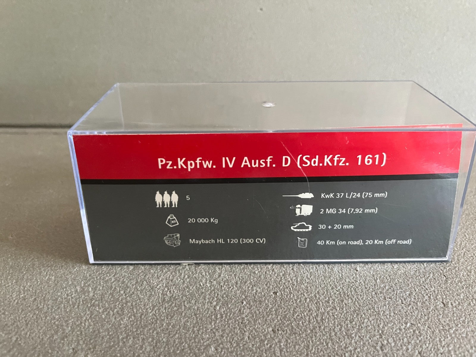 Miniature Militaire Char Tank Blindé Pz.Kpfw. IV Ausf. D Sd.Kfz. 161 Altaya 1/72
