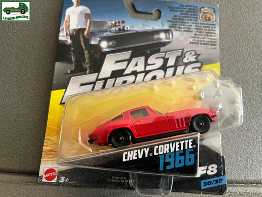 Voiture miniature Chevy Corvette 1966 Fast & Furious Mattel 1/55