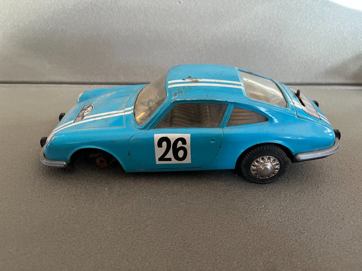 Jouet Ancien Voiture Tôle Mécanisme Porsche 912 Joustra France Vintage Epave