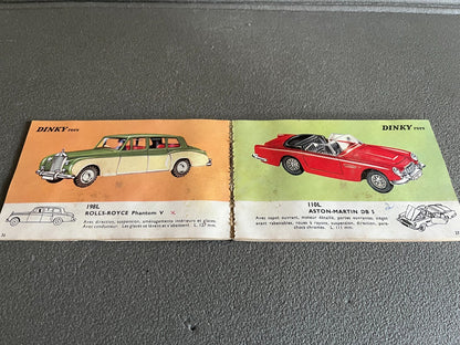 Ancien Dépliant Documentation Catalogue Jouet Voiture Dinky Toys 1966
