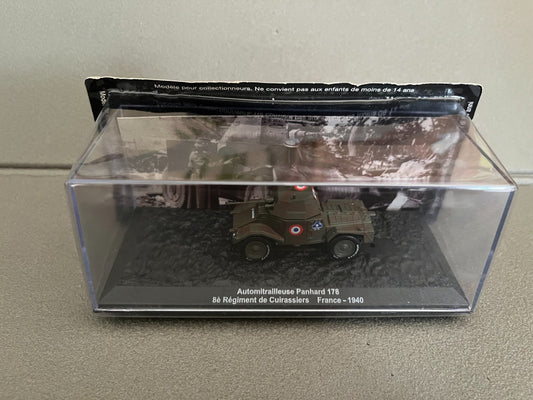 Miniature Militaire Char Tank Blindé Panhard 178 France 1940 Altaya 1/72
