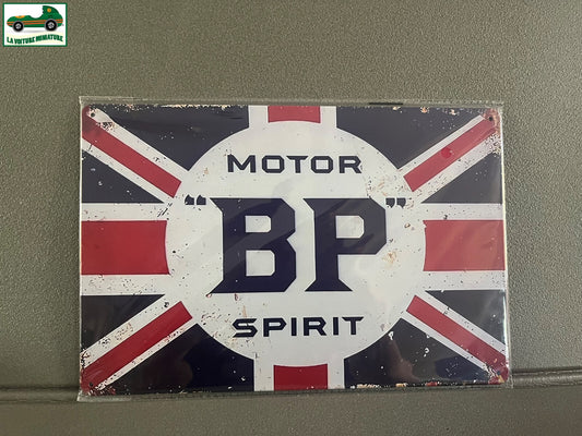 Plaque Métal Voiture Automobile Garage Huile Moteur BP 20 x 30 cm