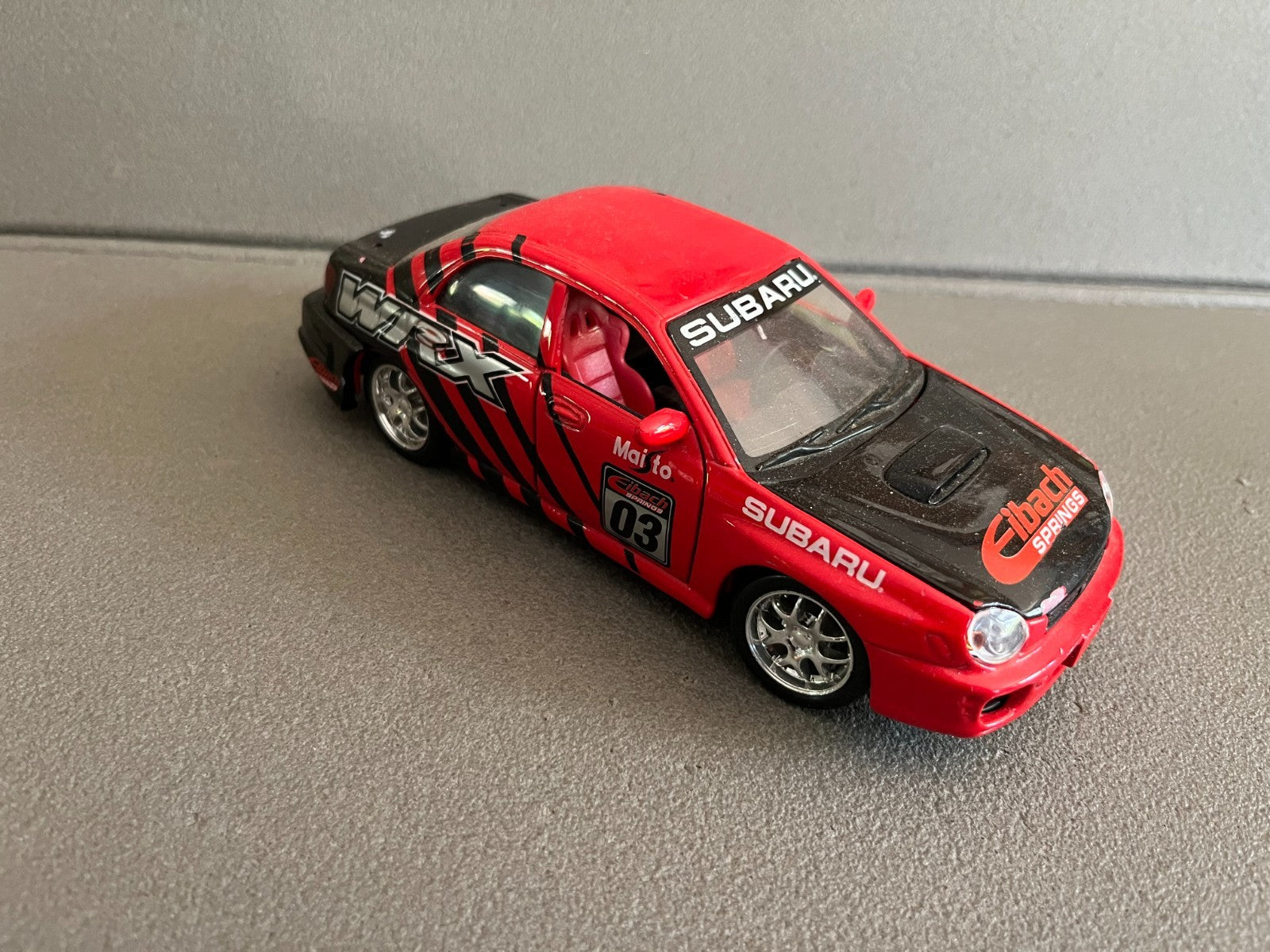 Ancienne Miniature Voiture Subaru Impreza WRX Maisto 1/24