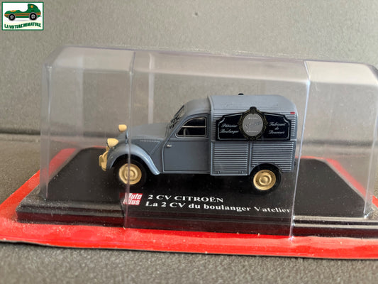 Voiture miniature Citroen 2cv 2 cv Boulanger Vatelier Auto Plus Hachette 1/43